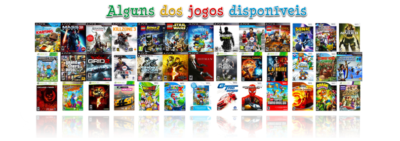 Jogos PS3 PS4 XBOX Wii Rodas da Diversão