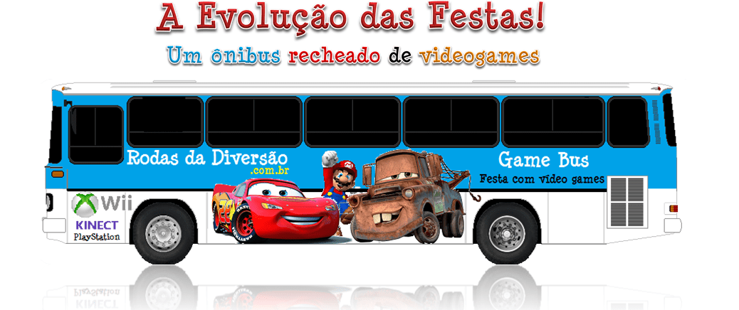 Ônibus com videogames Brasília