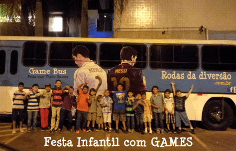 ônibus com videogames